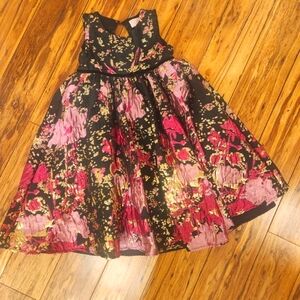 Marchesa Notte Mini Metalic Shift dress, 6T